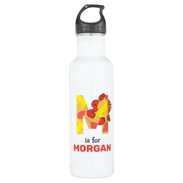 Elmo Alphabet | M Music Stainless Steel Water Bottle (Front)