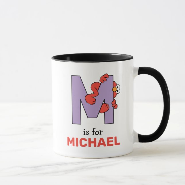Elmo Alphabet | M Purple Mug (Right)