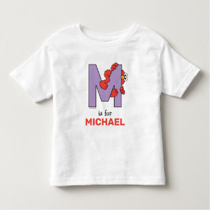 Elmo Alphabet   M Purple Toddler T-shirt