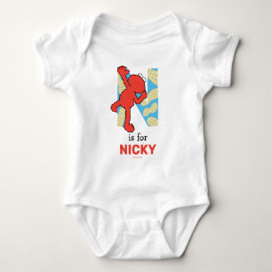 Elmo Alphabet N Nuts Baby Bodysuit