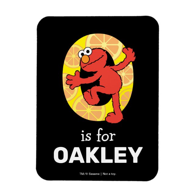 Elmo Alphabet | O Orange Magnet (Vertical)