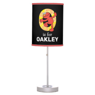 Elmo Alphabet   O Orange Table Lamp