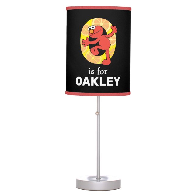 Elmo Alphabet | O Orange Table Lamp (Front)