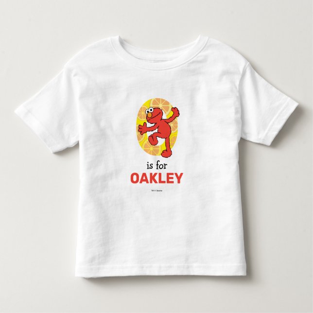 Elmo Alphabet | O Orange Toddler T-shirt (Front)