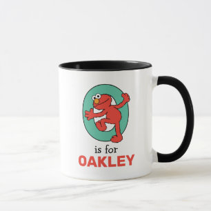 Elmo Alphabet O Teal Mug
