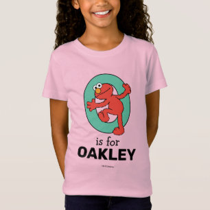 Elmo Alphabet   O Teal T-Shirt