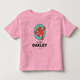 Elmo Alphabet O Teal Toddler T-shirt
