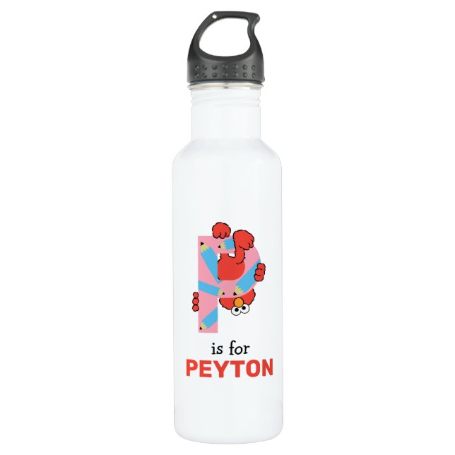 Elmo Alphabet | P Pencil Stainless Steel Water Bottle (Front)