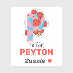 Elmo Alphabet   P Pencil Sticker