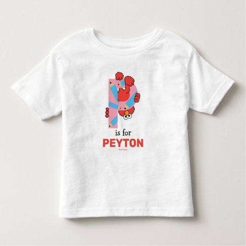 Elmo Alphabet  P Pencil Toddler T_shirt