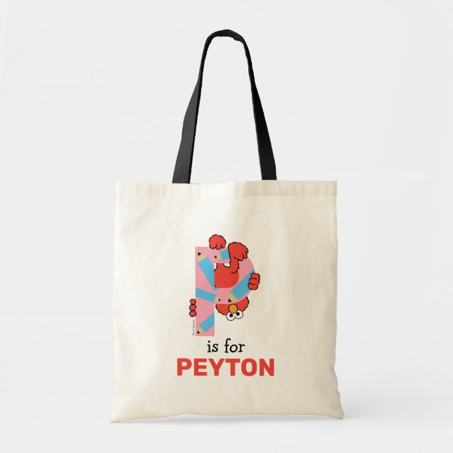 Elmo Alphabet | P Pencil Tote Bag (Front)