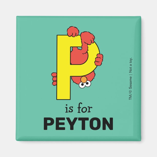 Elmo Alphabet | P Yellow Magnet (Front)