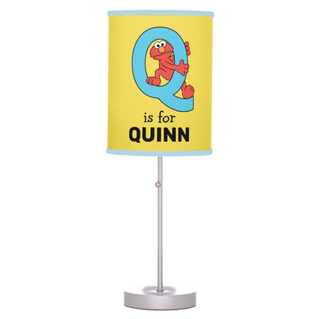 Elmo Alphabet | Q Blue Table Lamp (Front)
