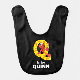 Elmo Alphabet   Q Question Mark Baby Bib