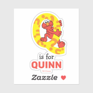 Elmo Alphabet   Q Question Mark Sticker