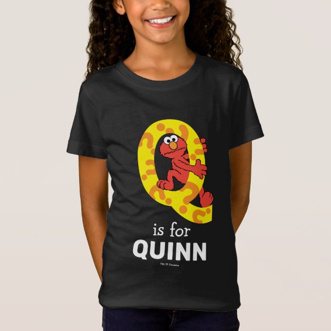 Elmo Alphabet | Q Question Mark T-Shirt (Front)
