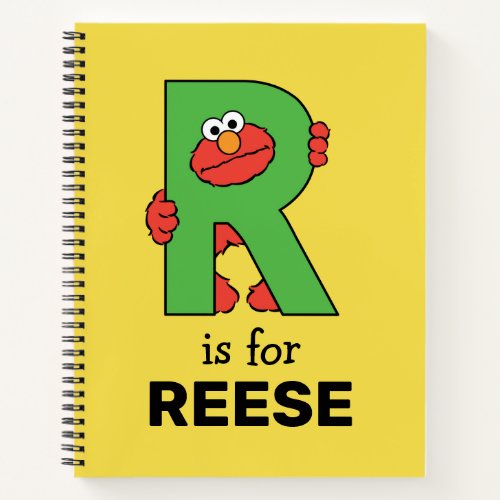 Elmo Alphabet  R Green Notebook