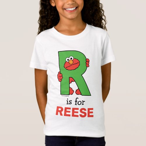 Elmo Alphabet  R Green T_Shirt