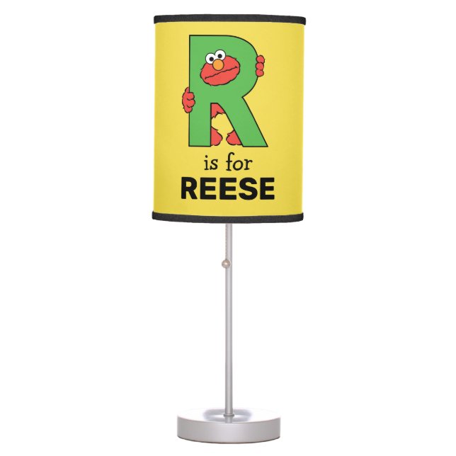 Elmo Alphabet | R Green Table Lamp (Front)