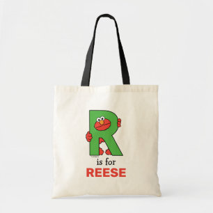 Elmo Alphabet R Green Tote Bag
