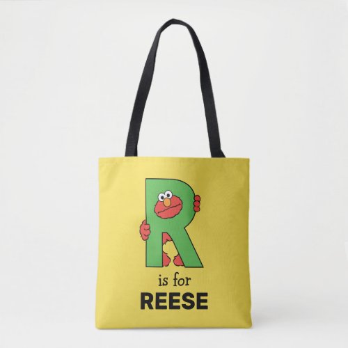 Elmo Alphabet  R Green Tote Bag