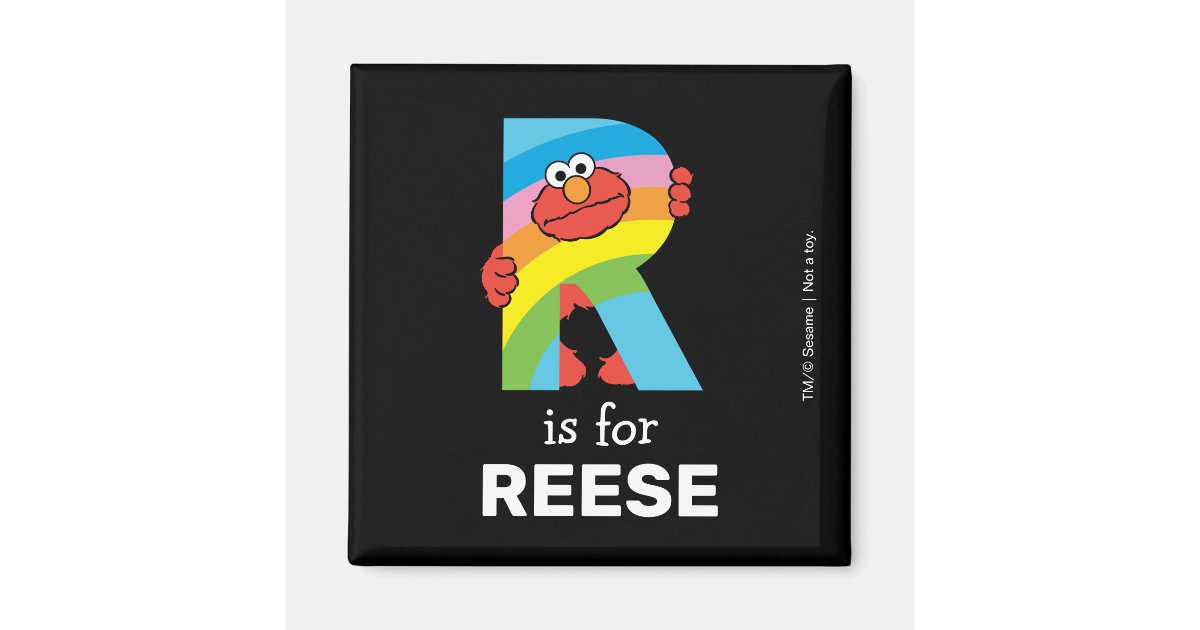 Elmo Alphabet | R Rainbow Magnet | Zazzle