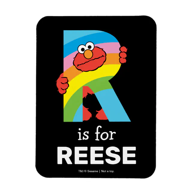 Elmo Alphabet | R Rainbow Magnet | Zazzle