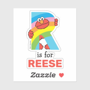 Elmo Alphabet   R Rainbow Sticker