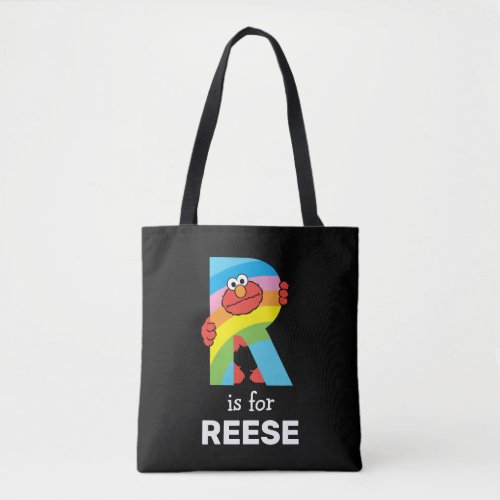 Elmo Alphabet  R Rainbow Tote Bag