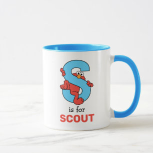 Elmo Alphabet S Blue Mug