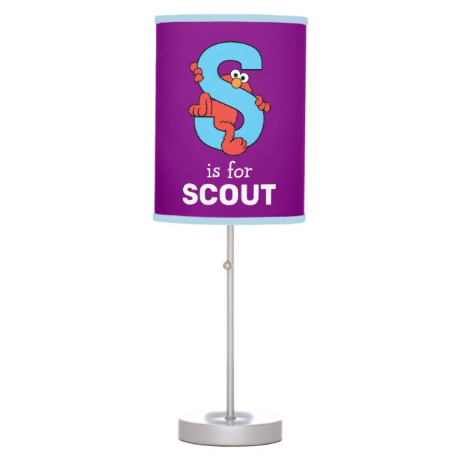 Elmo Alphabet | S Blue Table Lamp (Front)