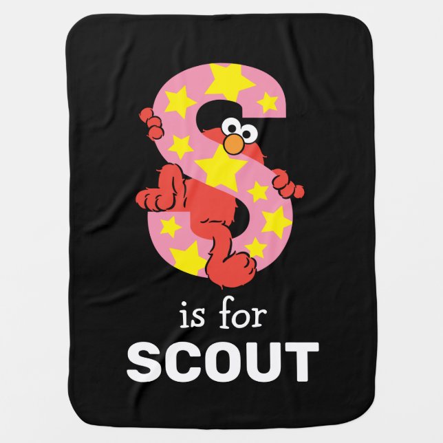 Elmo Alphabet | S Star Baby Blanket (Front)