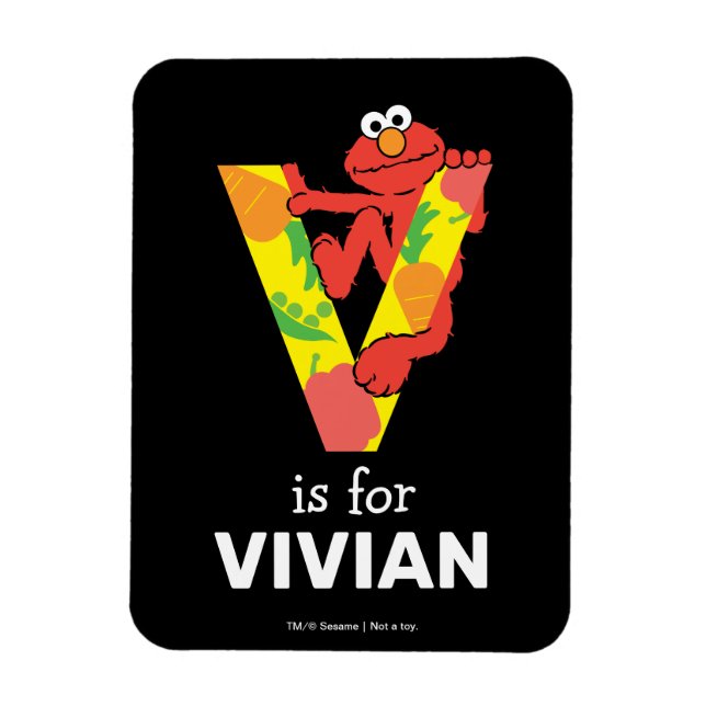 Elmo Alphabet | T Pink Magnet (Vertical)