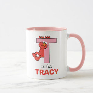 Elmo Alphabet T Pink Mug