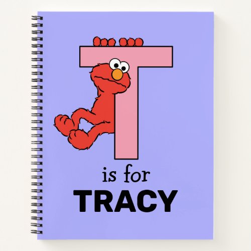 Elmo Alphabet  T Pink Notebook