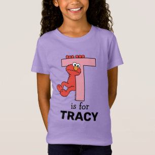 Elmo Alphabet   T Pink T-Shirt