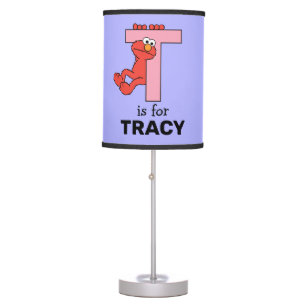 Elmo Alphabet   T Pink Table Lamp