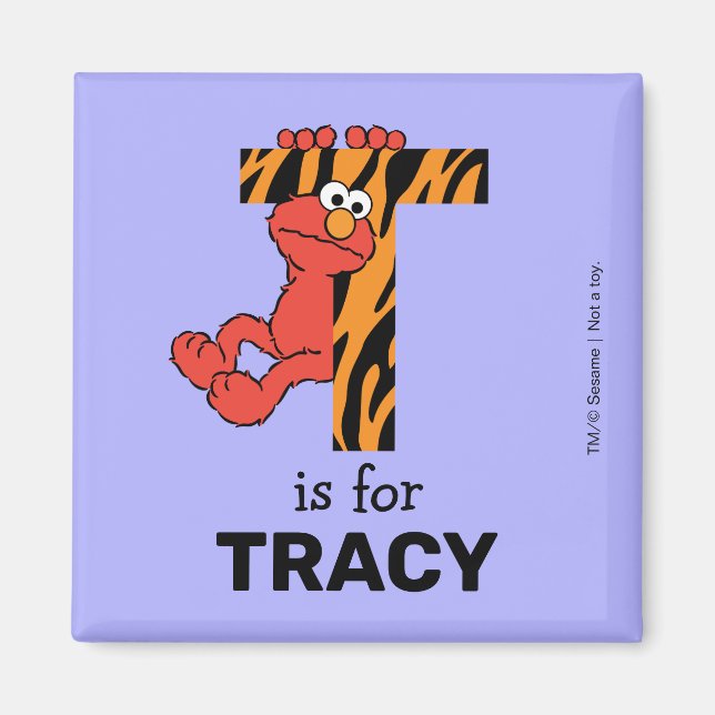Elmo Alphabet | T Tiger Magnet (Front)