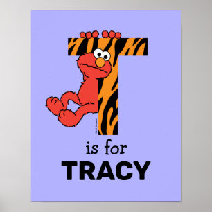 Elmo Alphabet T Tiger Poster