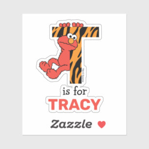 Elmo Alphabet   T Tiger Sticker