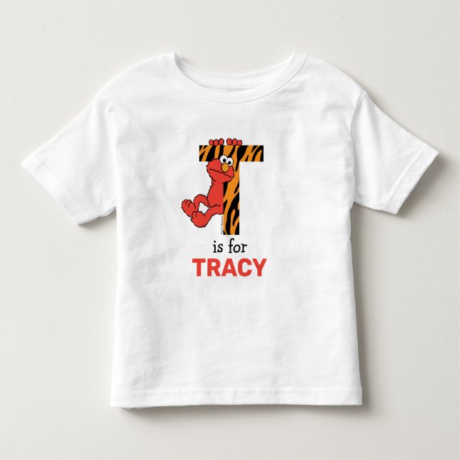 Elmo Alphabet | T Tiger Toddler T-shirt (Front)
