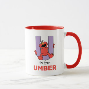 Elmo Alphabet U Purple Mug