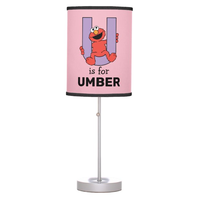 Elmo Alphabet | U Purple Table Lamp (Front)