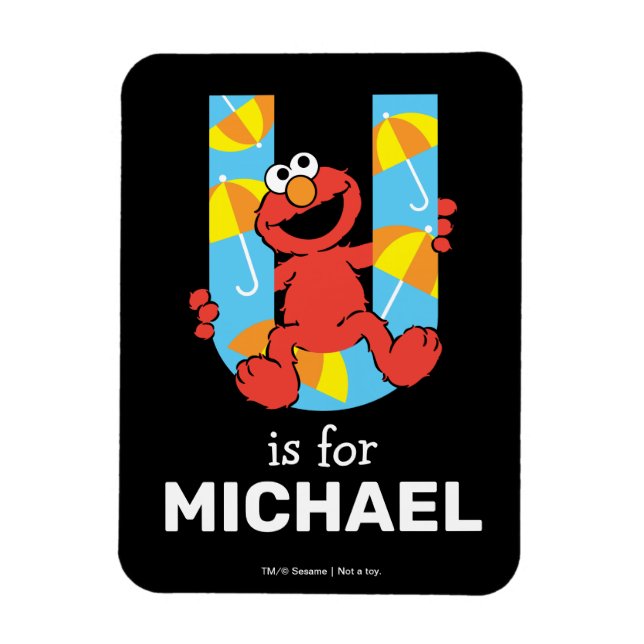 Elmo Alphabet | U Umbrella Magnet (Vertical)