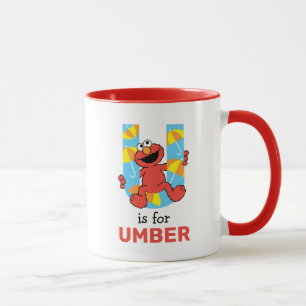 Elmo Alphabet U Umbrella Mug