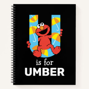 Elmo Alphabet U Umbrella Notebook