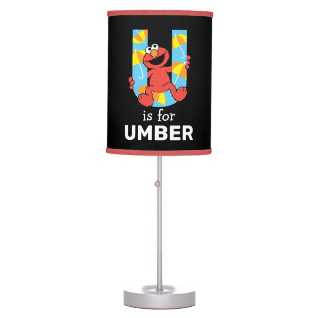 Elmo Alphabet | U Umbrella Table Lamp (Front)