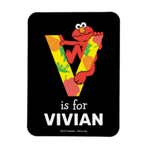 Elmo Alphabet V Vegetable Magnet