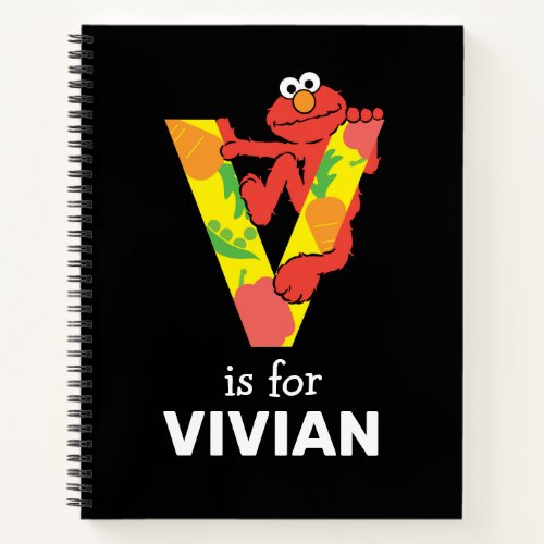 Elmo Alphabet  V Vegetable Notebook
