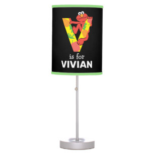 Elmo Alphabet   V Vegetable Table Lamp